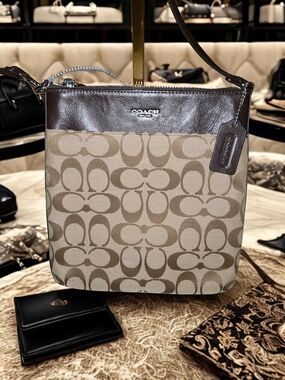 Coach Signature Monogram Crossbody